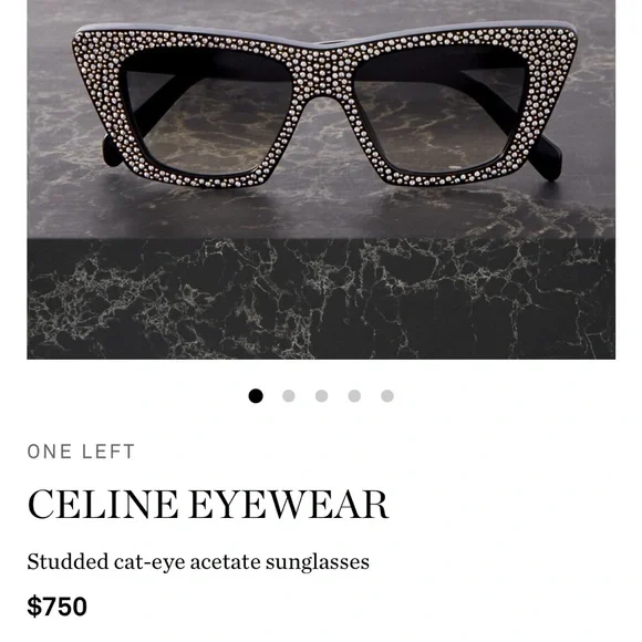 Celine | Accessories | Celine Crystal Embellished Acetate  display picture 1